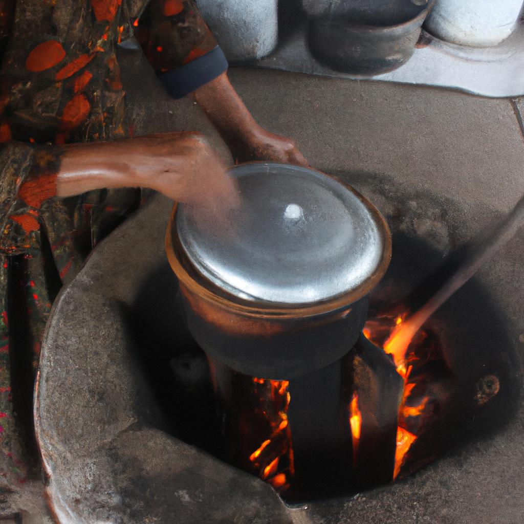 Person cooking traditional dish